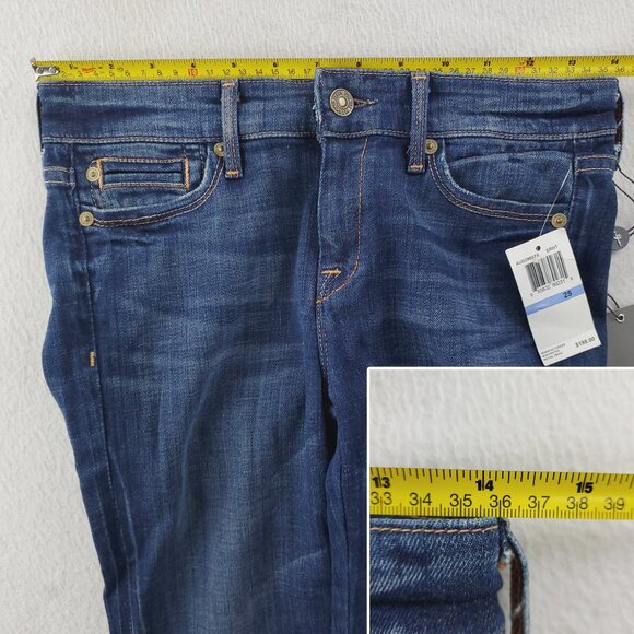 7 For All Mankind Jeans Jiselle Phenomenal Flare USA Women's "25" 28x34 NWT - Picture 5 of 12